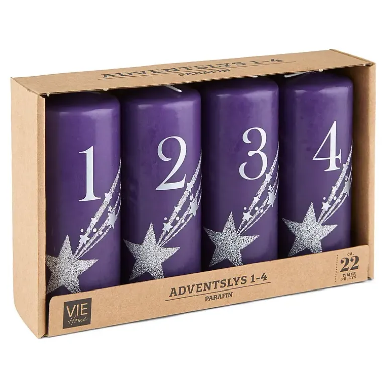 Adventslys 4-pk