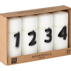Adventslys 4-pk