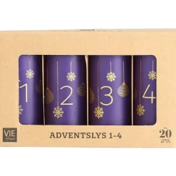 Adventslys 4-pk