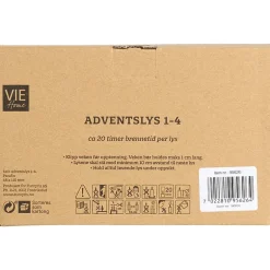 Adventslys 4-pk