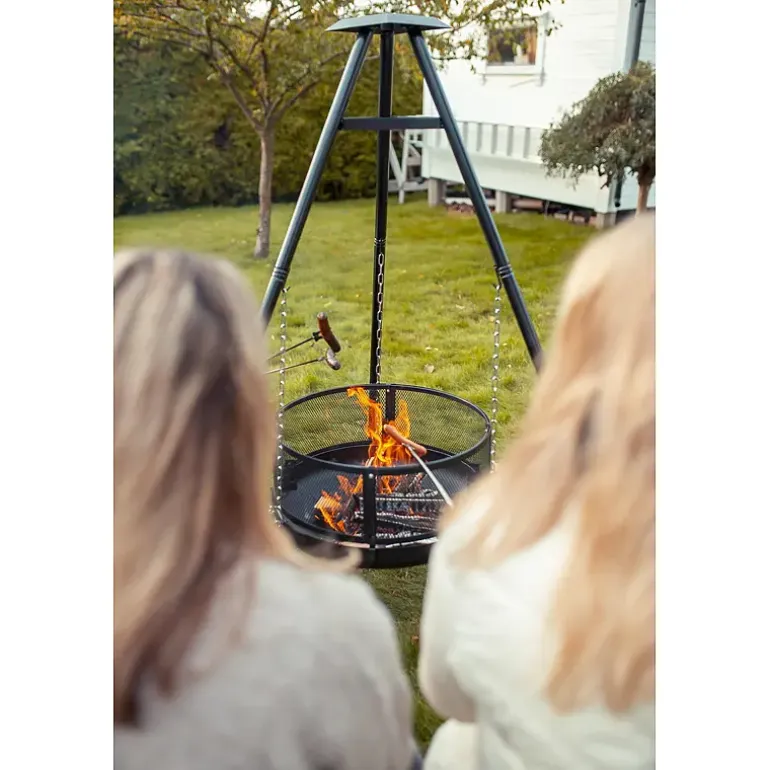 Bålpanne med stativ