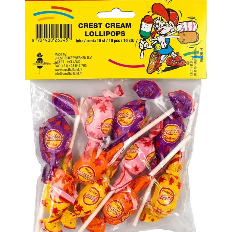 Cream lollipops