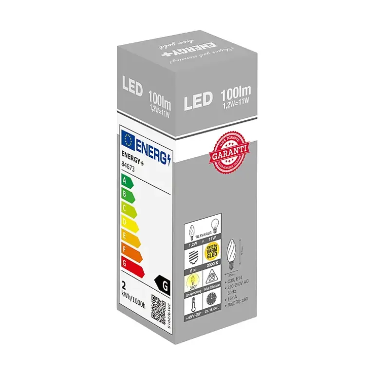 Lyspære LED 100 lm