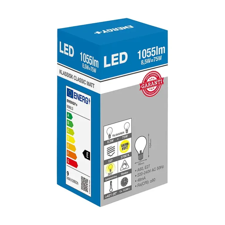 Lyspære LED 1055lm