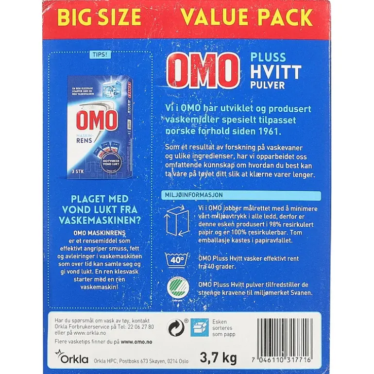 Omo Pluss Hvitt