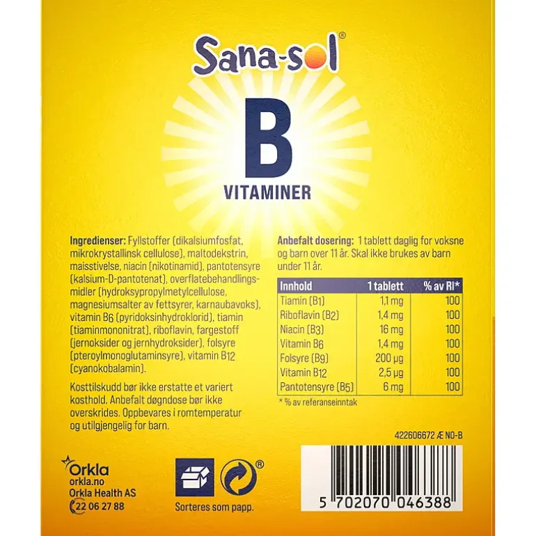 Sana-sol B-vitamin