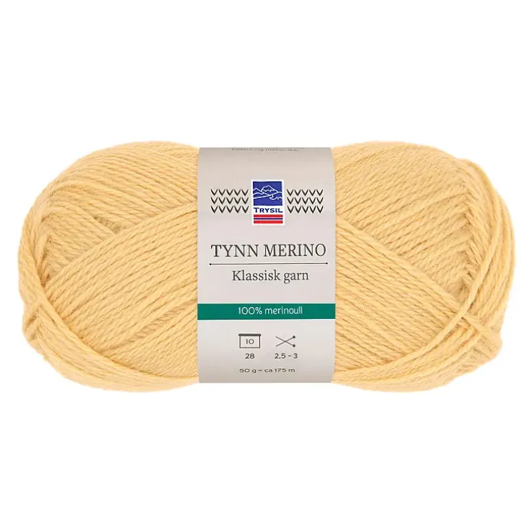 Tynn merino garn