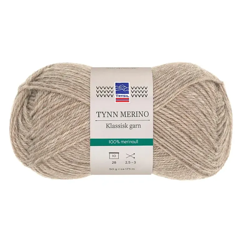 Tynn merino garn