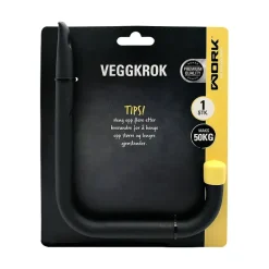Veggkrok 1-pk